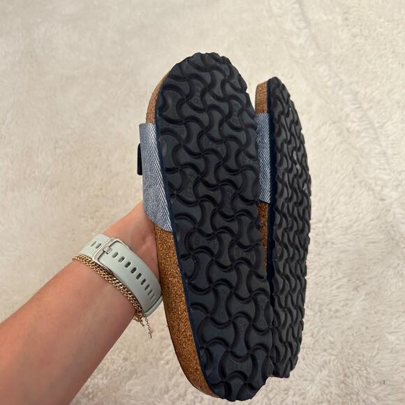 Birkenstock Madrid Women's Slide Sandals - Blue, 6.5 Bohemian/Clean/Cottage Core - Picture 3 of 6